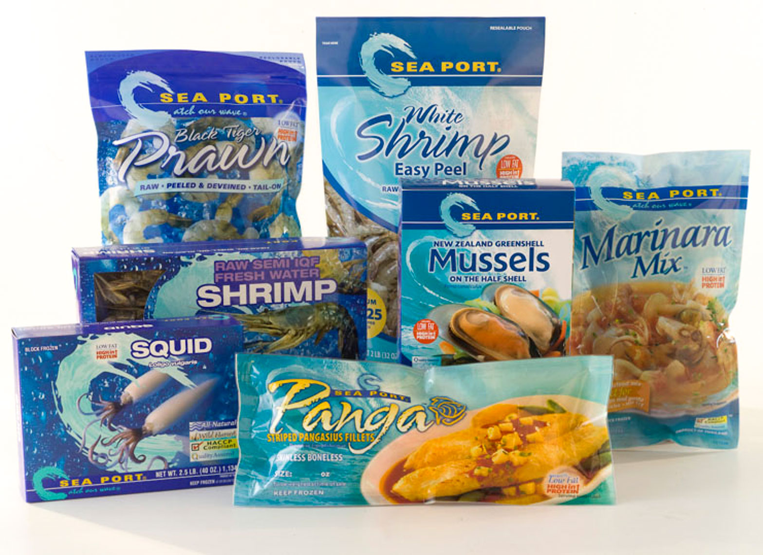 Sea Port Seafood Packaging Photography