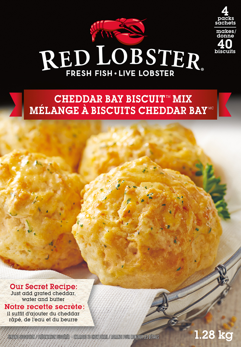 Red Lobster Cheddar Bay Biscuit Packaging Photography