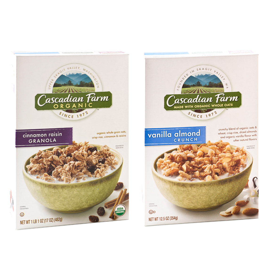 Cascadian Farms Cereal Packaging Photography